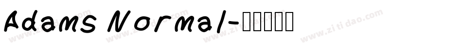 Adams Normal字体转换